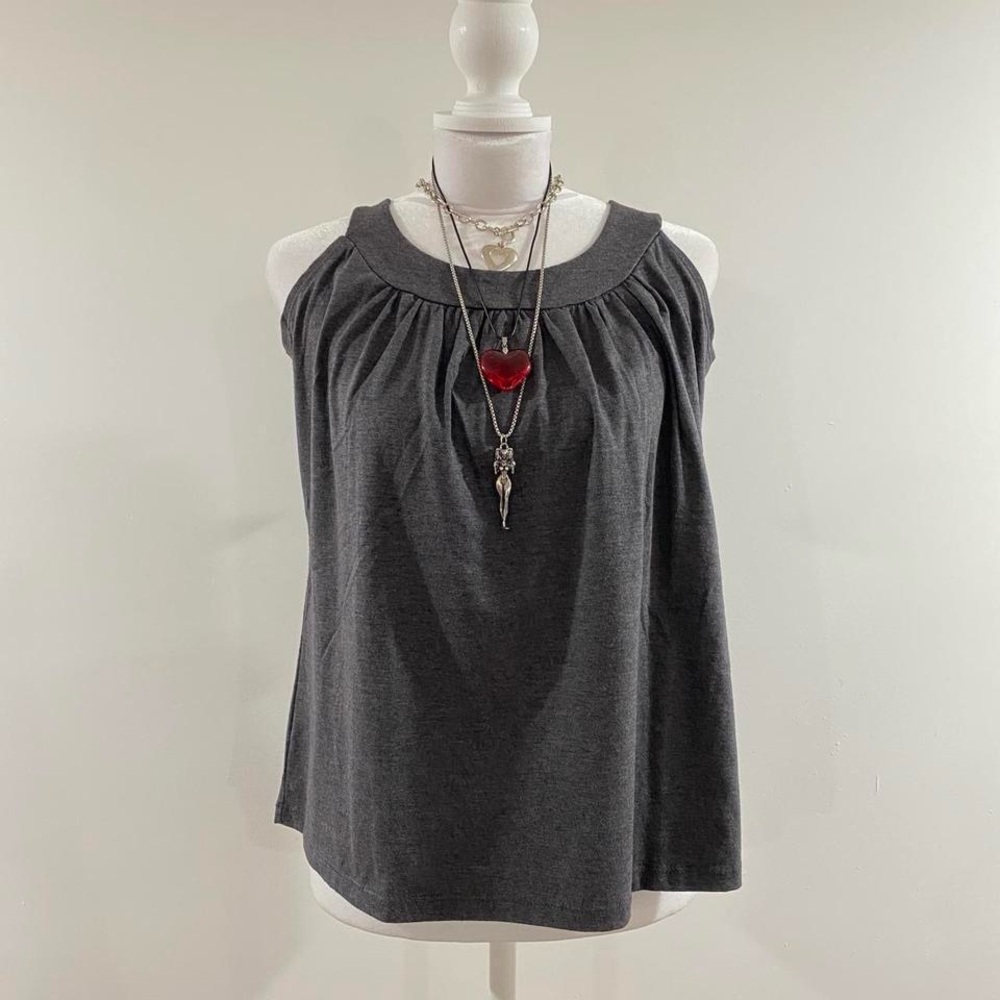 5/$25 Charcoal Sleeveless Women's Top